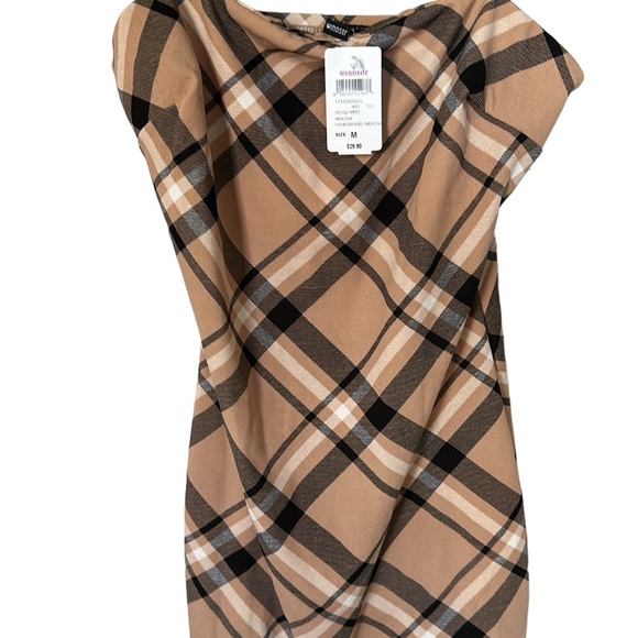 Windsor Plaid Bodycon Dress NWT - Picture 3 of 7